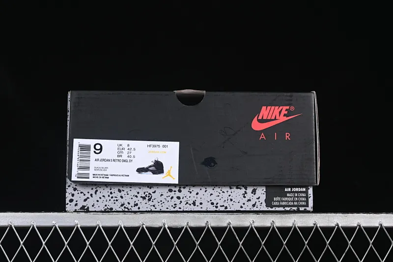 All categories Air Jordan Jordan series basketball shoes Air Jordan 5 Air Jordan 5 Black "Metallic Reimagined" AJ5 Joe 5 black silver HF3975-001